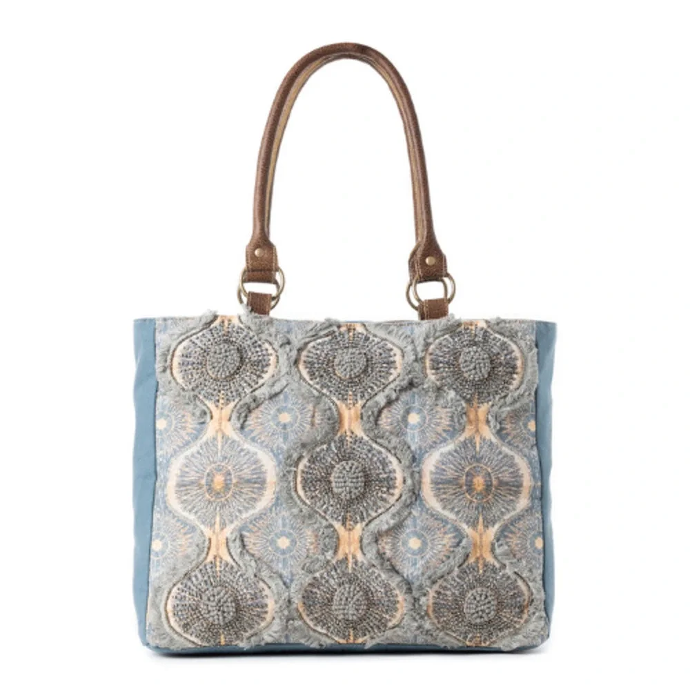 M27 Myra Seabound Mosaic Crossbody Bag in Faded Blue